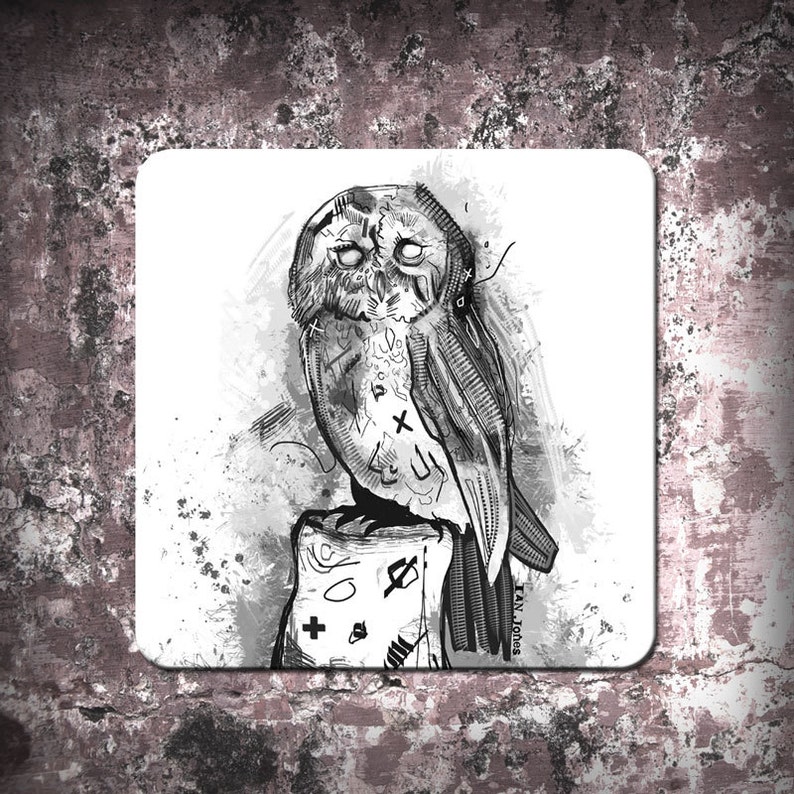 Owl Illustration Coaster image 1