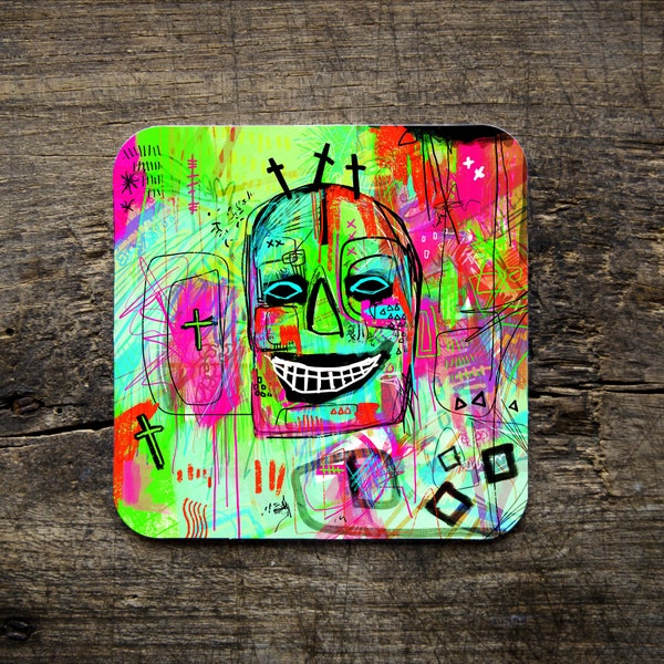 StreetArt Graffiti Illustrated Coaster