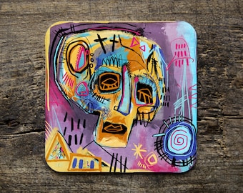 Pyramus StreetArt Graffiti Illustrated Coaster