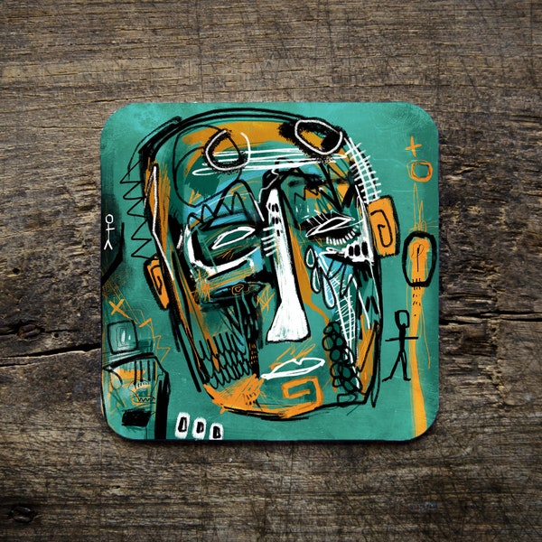 Grondu StreetArt Graffiti Illustrated Coaster