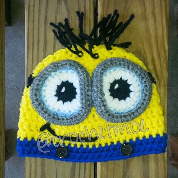 Sombrero de minion bebé de ganchillo / gorro de minion / gorro de bebé /  sombrero de bebé / foto prop / -  España