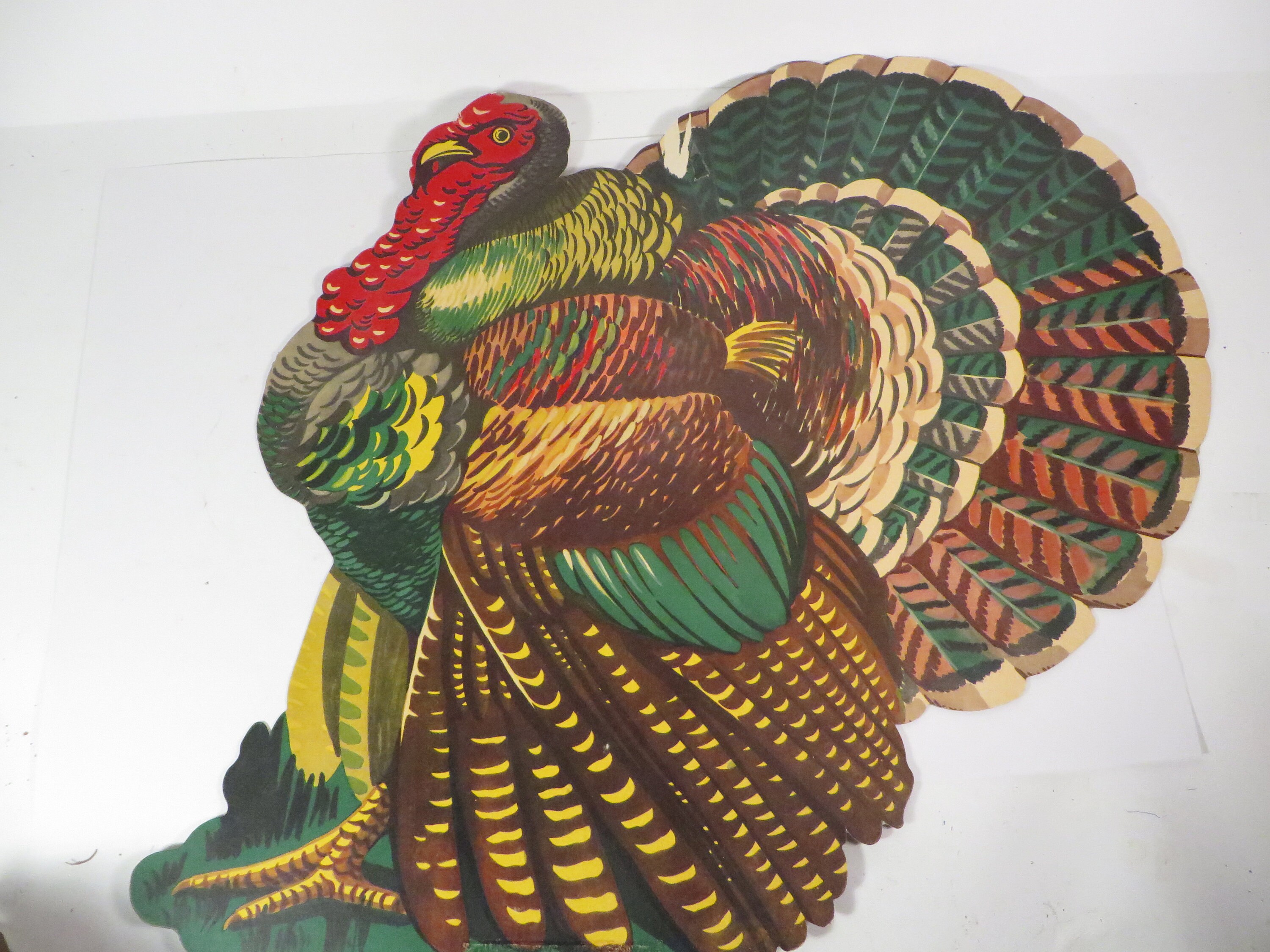 Vintage Cardboard Thanksgiving Turkey School Room Decorations Etsy