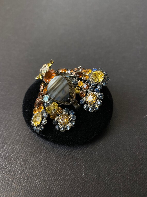 Cis countess bee motif multi-colour rhinestone an… - image 3