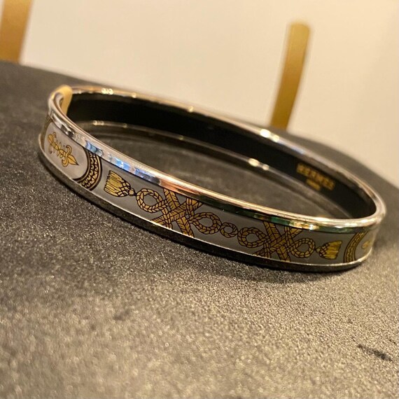 Modern Hermes Austrian Artist Patterned Gold Enamelled
