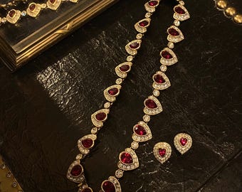 A&S Attwood and Sawyer Green Enamel, Clear Rhinestone