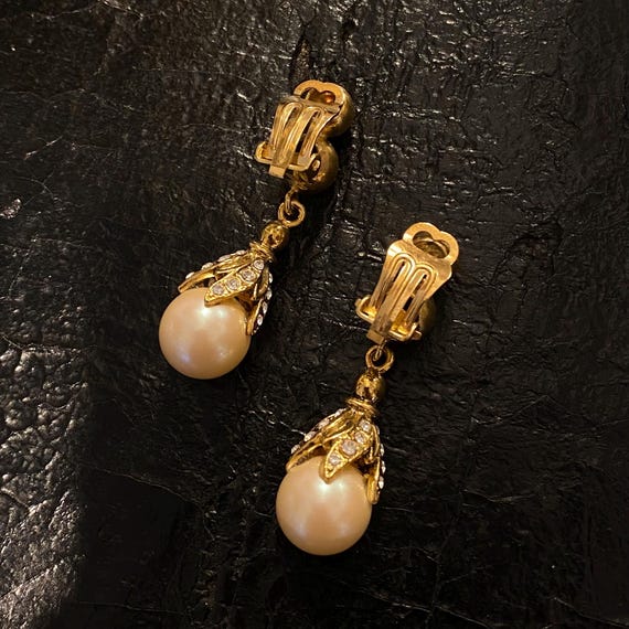 Boucles D'oreilles Vintage Clips Années 80 - Flacons En Métal Doré - Alliage - Style Rétro