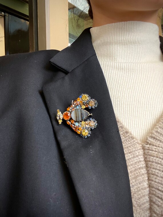 Cis countess bee motif multi-colour rhinestone an… - image 6