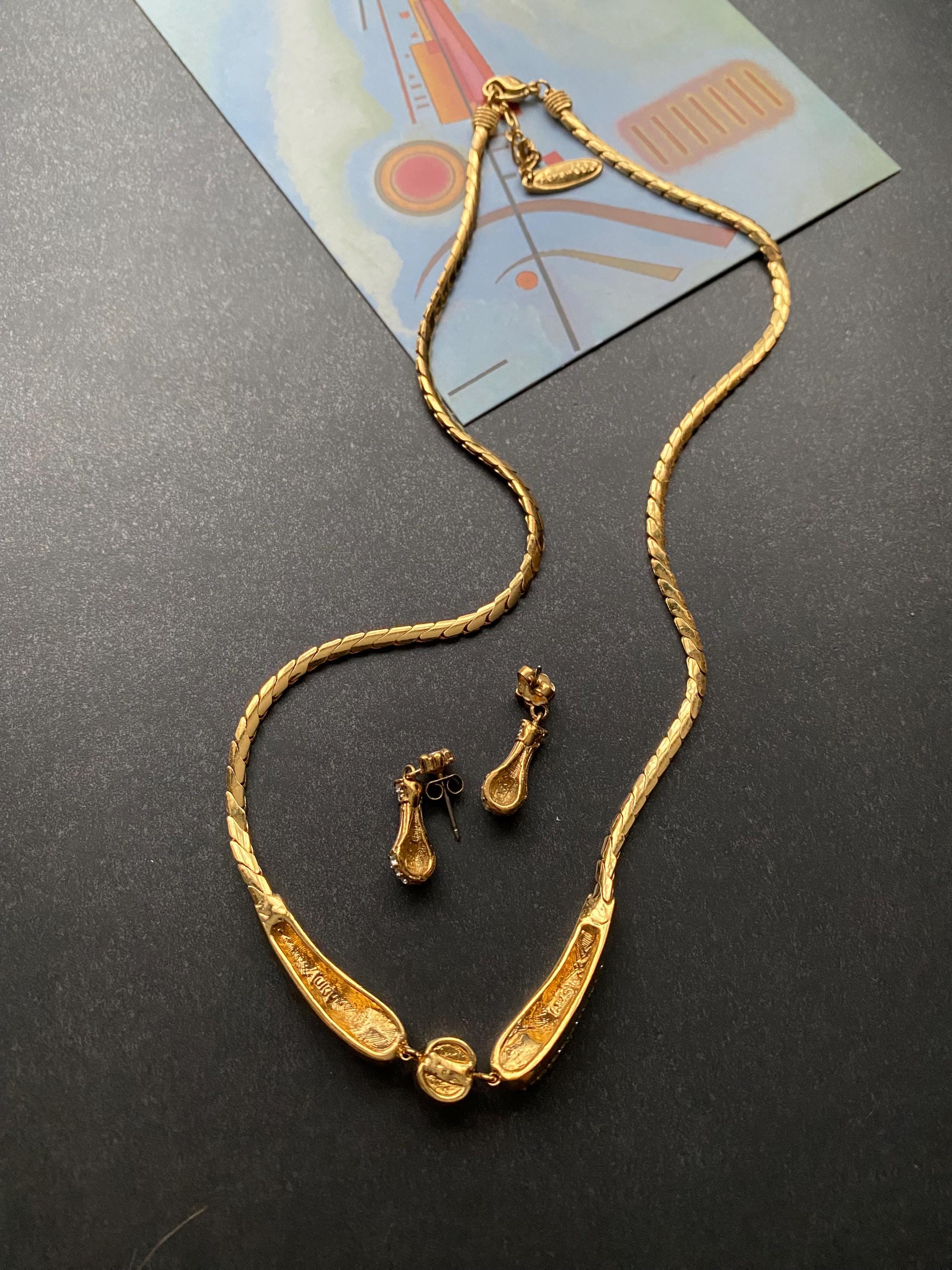 1980s Vintage Attwood Sawyer Deco Design Pendant Gold-plated