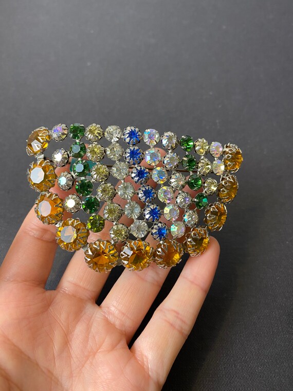 Cis Countess semi circular multi colour rhineston… - image 4