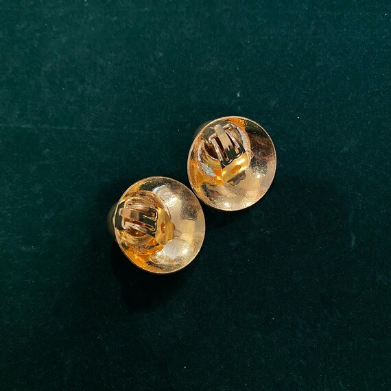 Vintage Unsigned 1980s round sea shell-like shape… - image 2