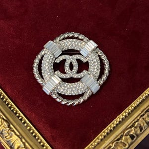 Chanel Brooch Silver - Etsy
