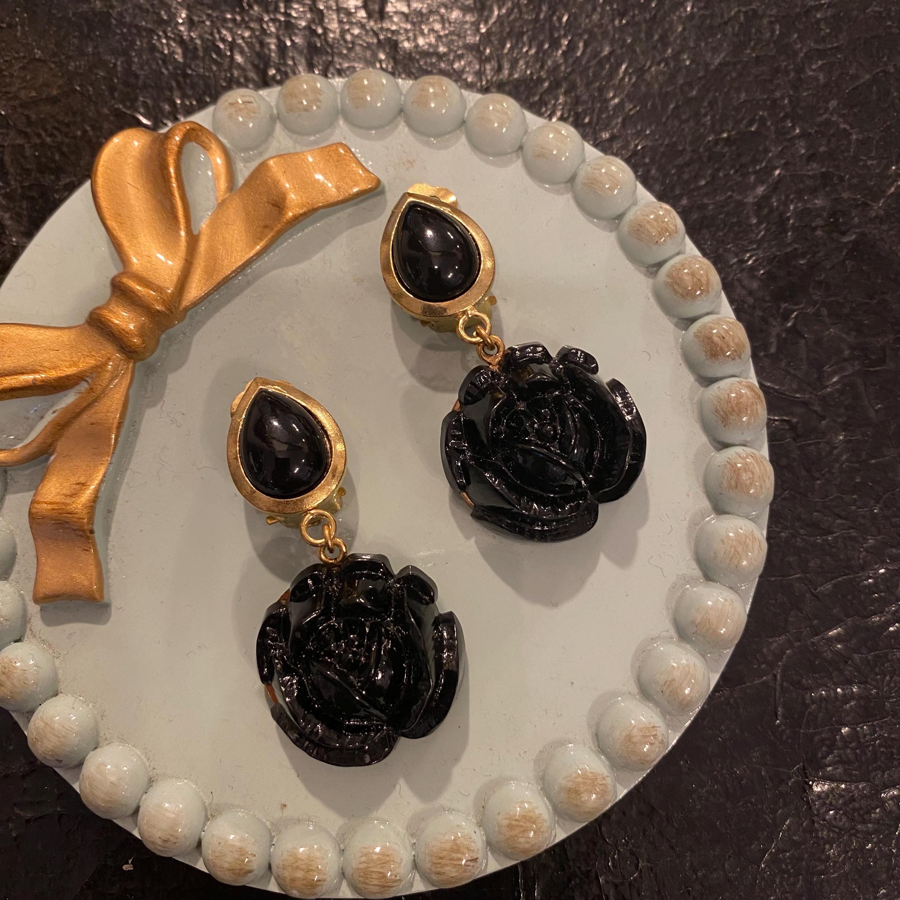 ピアス [BLACKMUSE] Stone Antique Gold Link Earrings il_340x270.3904549269_4wo8.jpg