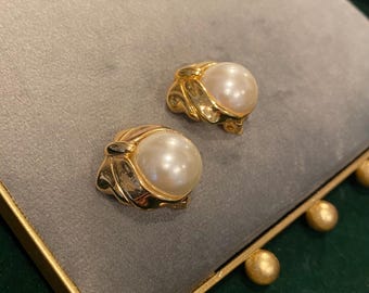 Boucles D'oreilles Anciennes Clips En Argent Massif 925 Avec Marcassite - Occasion En Excellent état