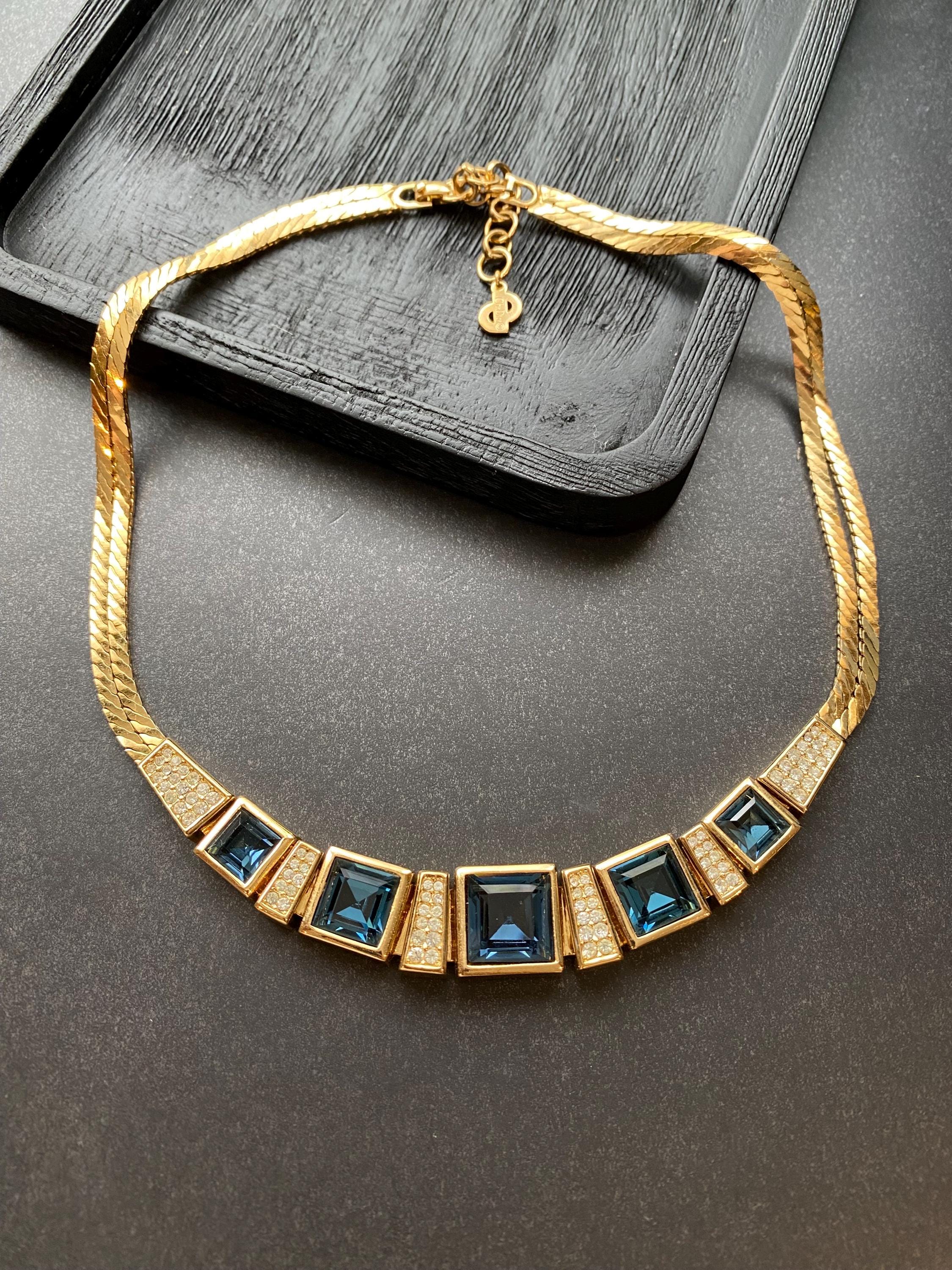 Vintage Christian Dior Necklace - Etsy UK