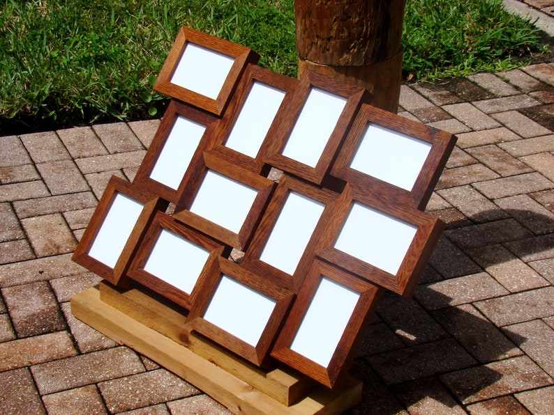 Rustic Weathered 5x7 Collage Frames Wall Photo 12 Image 0