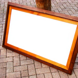 Extra large frame w/ 22x40 opening handmade from rustic red cedar wood and matted w/ cedar wood perfect large picture frame / map frame image 4