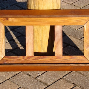 Decorative cedar wood picture frame collage - handmade 3 picture frames - multiple picture frame sizes for 4x6, 5x7, or 8x10 photos