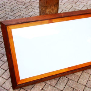 Extra large frame w/ 22x40 opening handmade from rustic red cedar wood and matted w/ cedar wood perfect large picture frame / map frame image 3