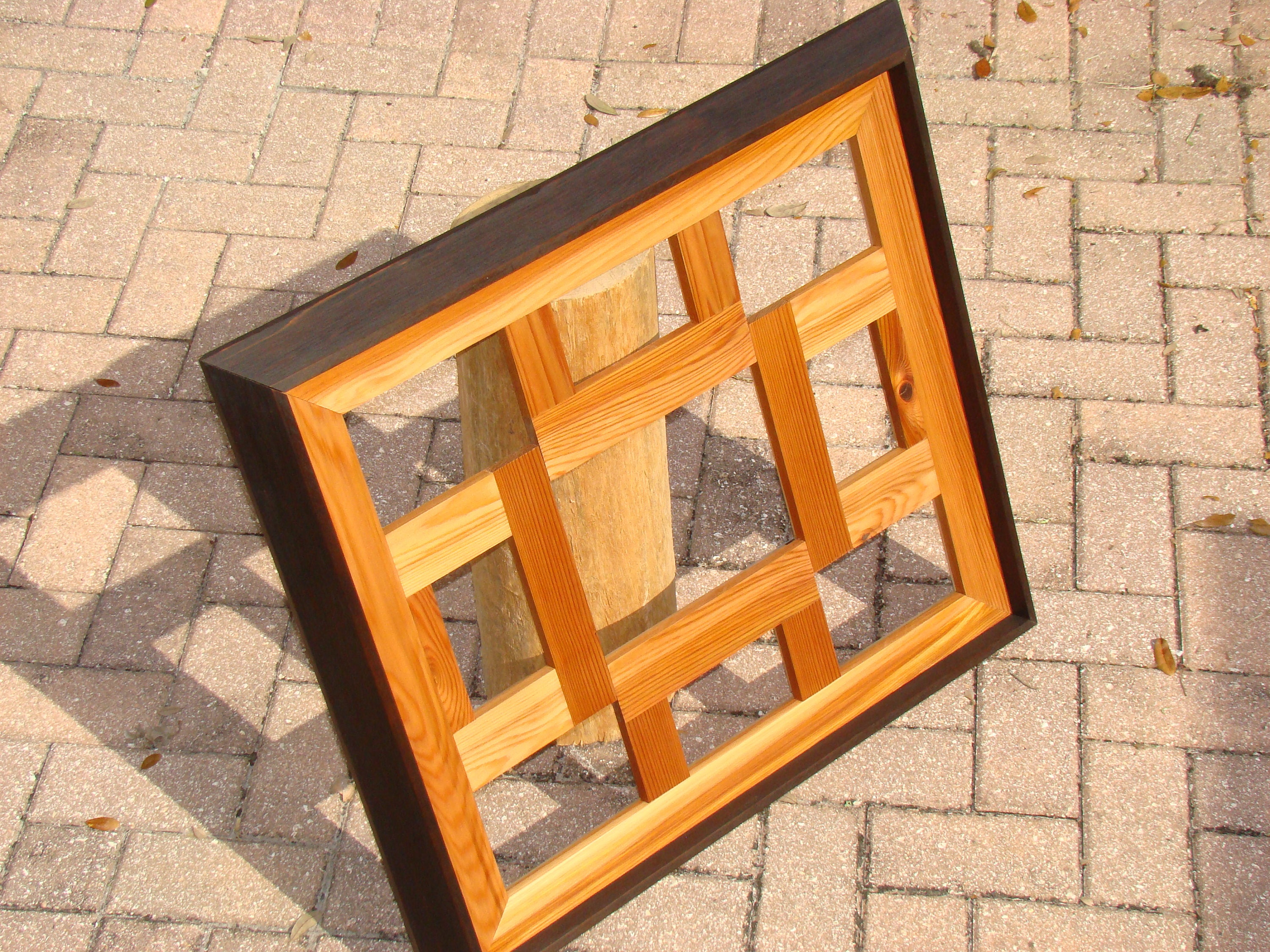 Finished cedar wood wall photo frames 9 opening collage Etsy
