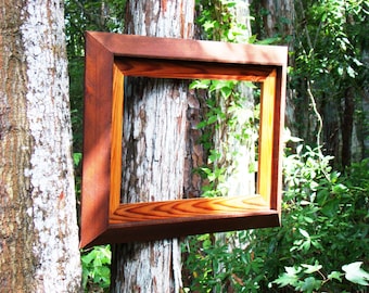 12x18 picture frame handmade - 12x18 frame with mat - large 12x18 frame opening is matted with naturally decorative cedar wood