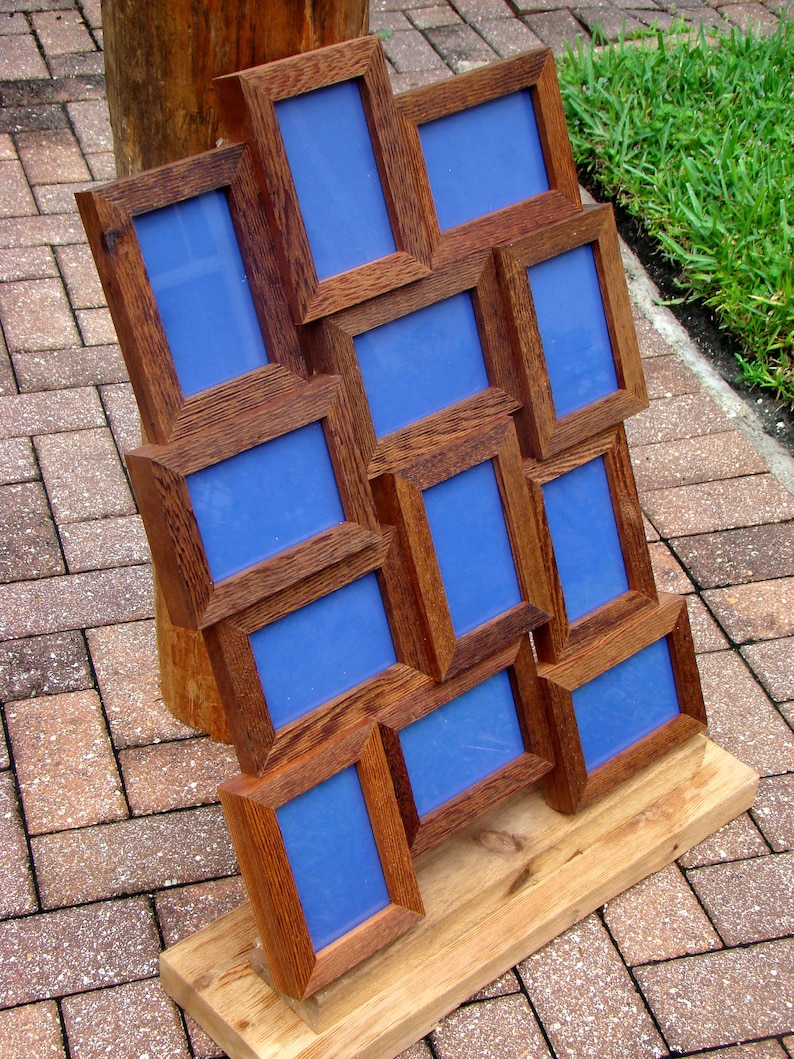 Rustic Weathered 4x6 Collage Frames / Wall Photo Frames 12 Etsy