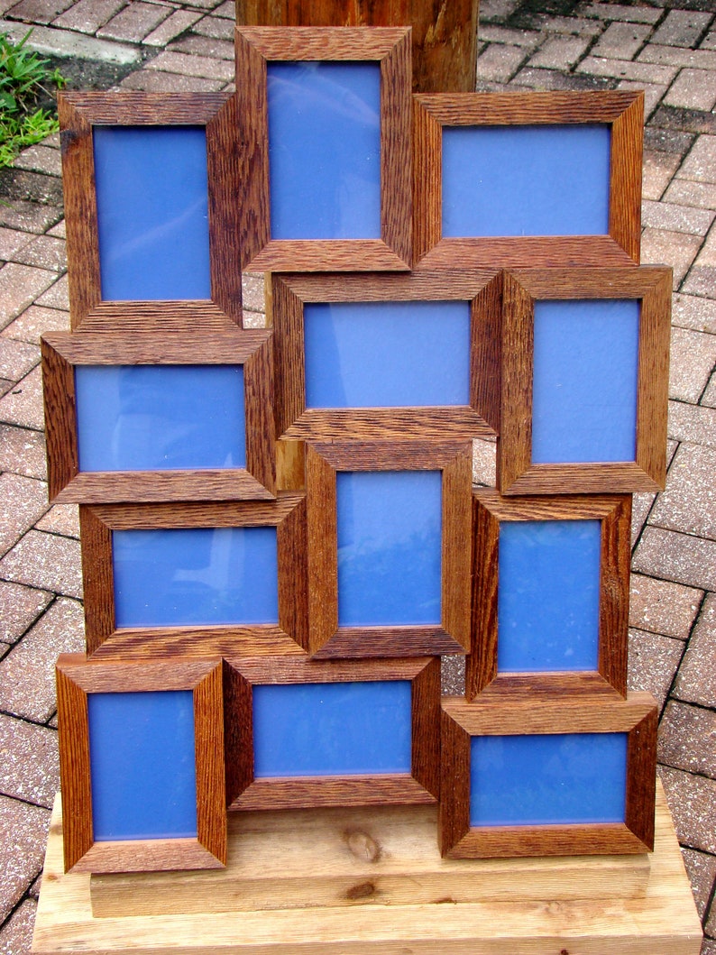 Rustic Weathered 4x6 Collage Frames / Wall Photo Frames 12 - Etsy