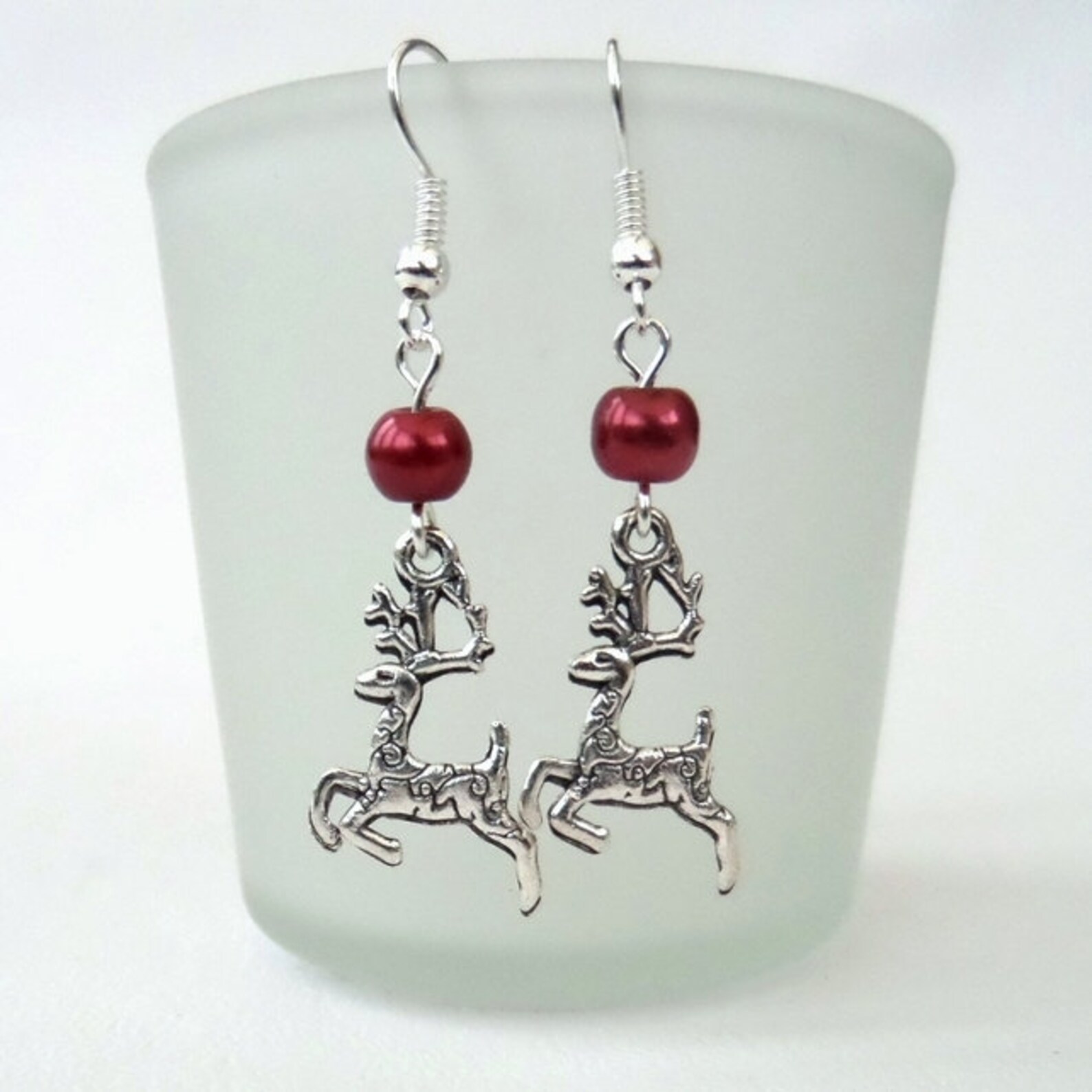 Christmas Reindeer Earrings Christmas Novelty Gift Xmas Etsy UK
