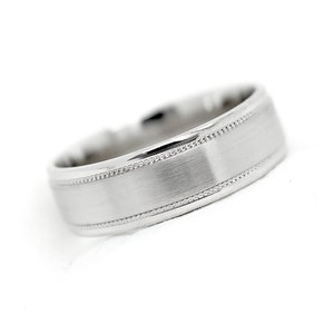 6mm 925 Silver Ring, Wedding Ring for him, Engraved Rings, Men&#39;s Wedding band, Wedding Band for Men,Matching Ring, Classic Wedding Ring,6003