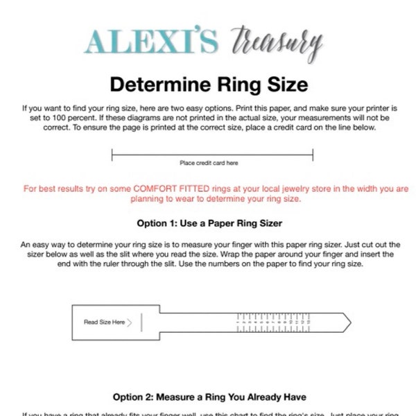 US/CA Cheap Ring Sizer Download Ring Size Chart Paper Ring Sizer • International Ring Chart