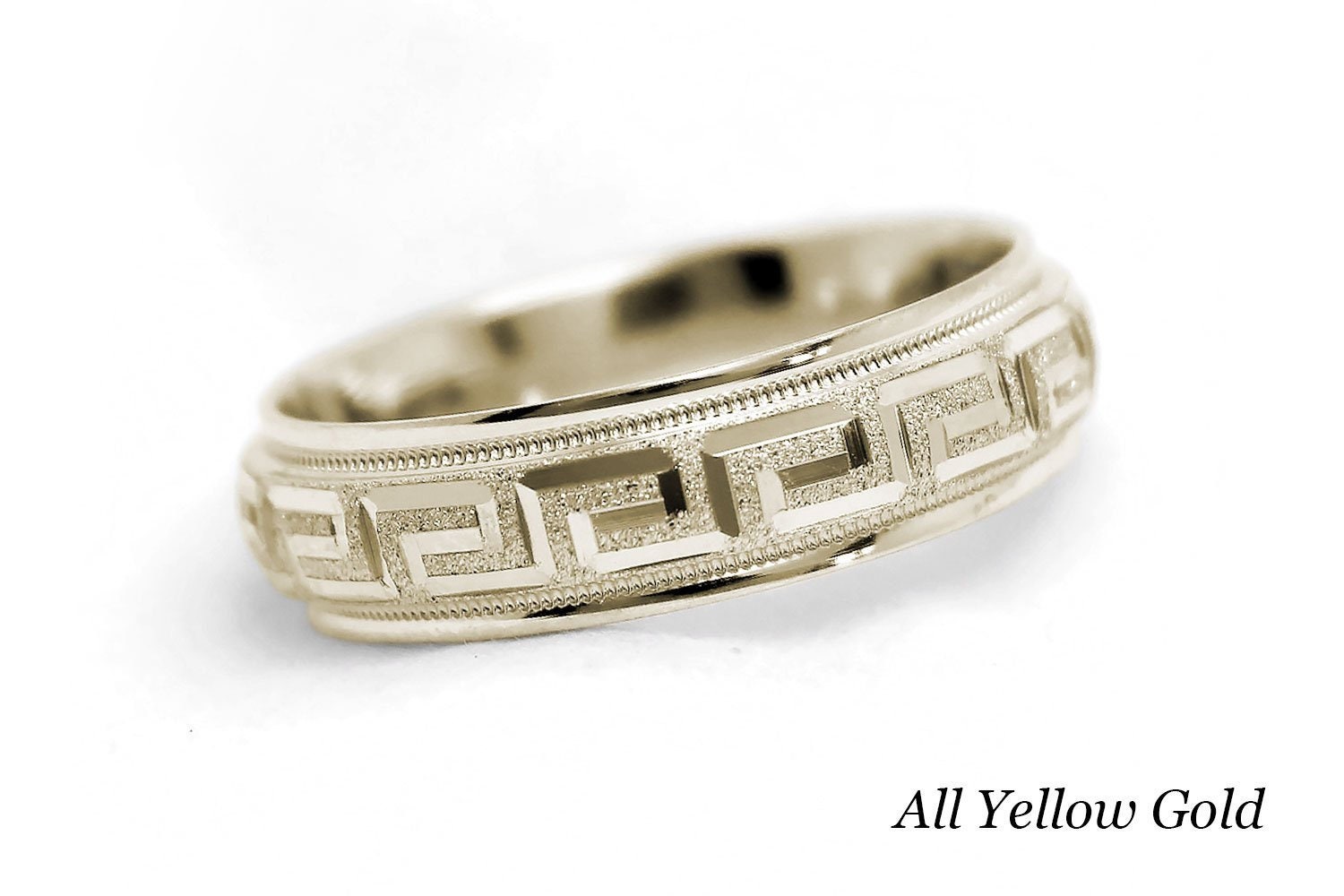 Gold Greek Key Ring – Samourakis Jewelry