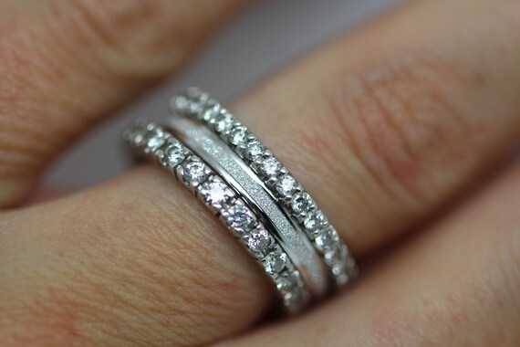 Sparkly wedding bands sale