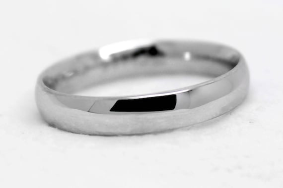 4mm Titanium Ring For Women - Domed Comfort Fit Band, Polished Finish, Sizes 5-10, Free Engraving Included - View #5