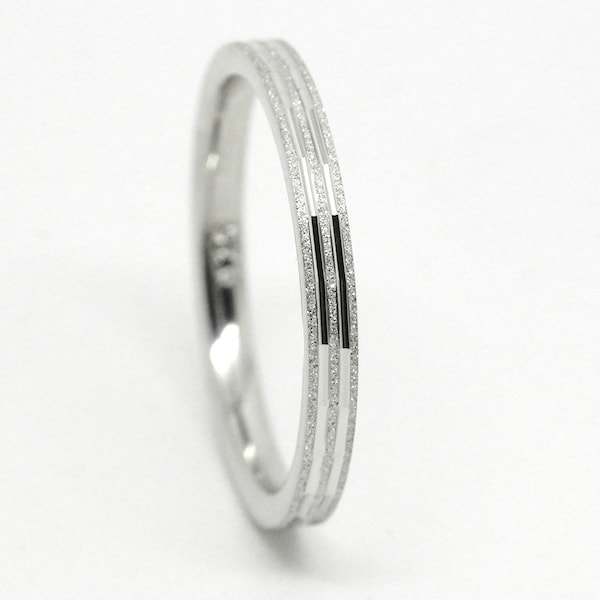 925 Sterling Silver Wedding Band Women 2MM • Minimalist Ring