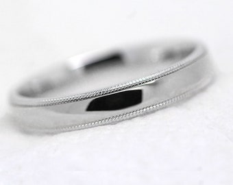 3mm Solid Silver Wedding Ring for Women & Men, Mans Silver Wedding Band Minimalist Ring, 925 Sterling Silver, Women's wedding band,