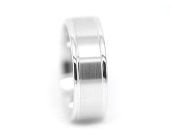 6mm 925 Silver Wedding Band for Men & Women, Sterling Brushed Classic Ring, Men's Engagement Promise Ring, Women's Matching Rings