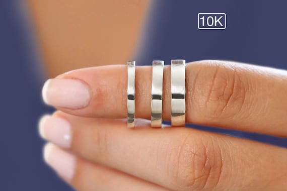 10k white gold band for her deals