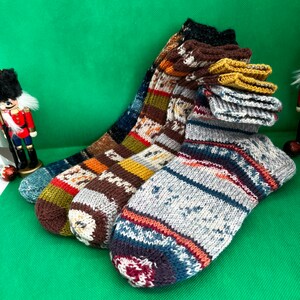 Hand Knitted Unisex Adult Socks