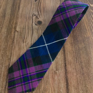 Purple Pride of Scotland Tartan Neck Tie