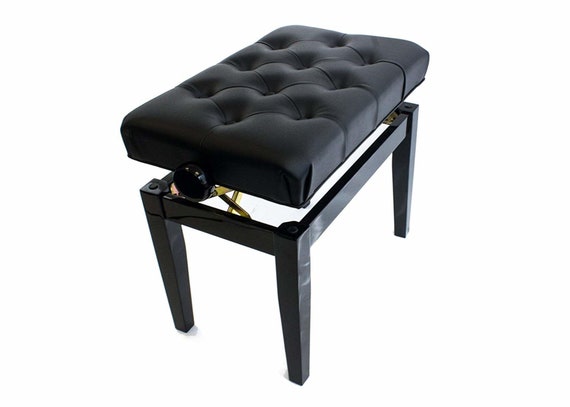 Allegro Black Adjustable Height Piano Stool Piano Bench Etsy