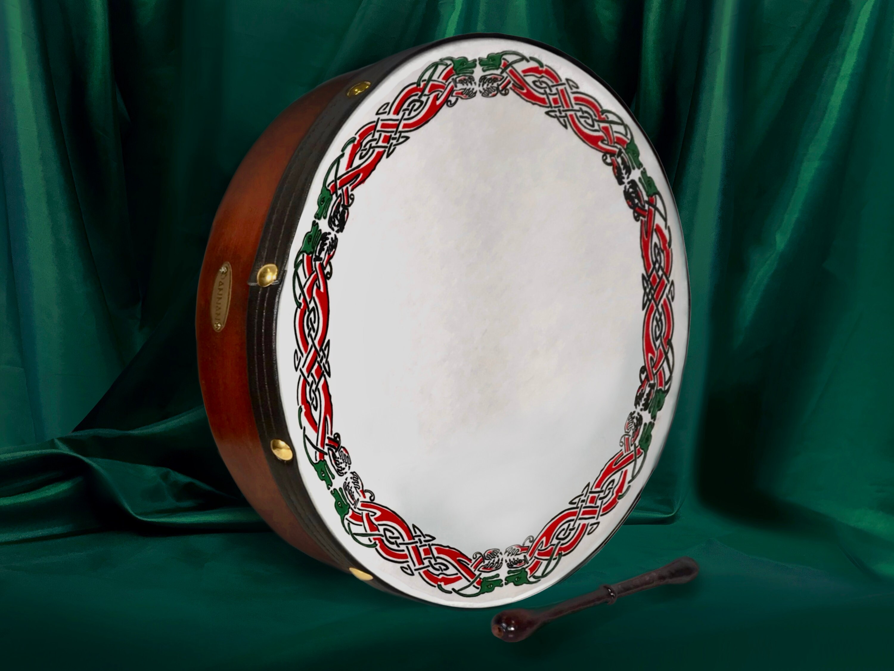 Handmade Dannan 16 Vegan Bodhran Celtic Beast Knot Etsy Ireland