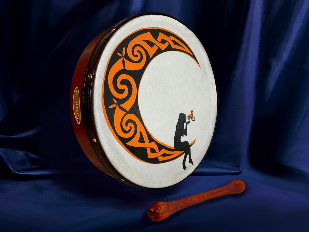 Handmade Dannan 10 Vegan Bodhran Hand Drum Rhiannon Moon Etsy