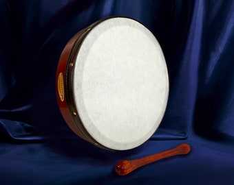 Handmade Dannan 10" Vegan Bodhran Hand Drum - Plain Bodhrán