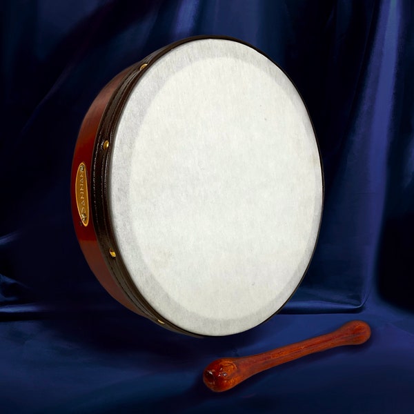 Handgemachte Dannan 10" Vegan Bodhran Handtrommel - Plain Bodhrán