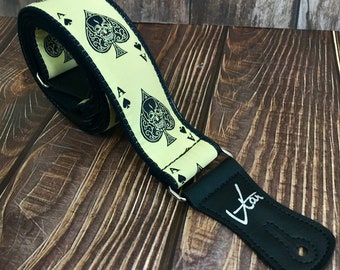 Guitar Strap - Vegan Ace of Spades by Vtar