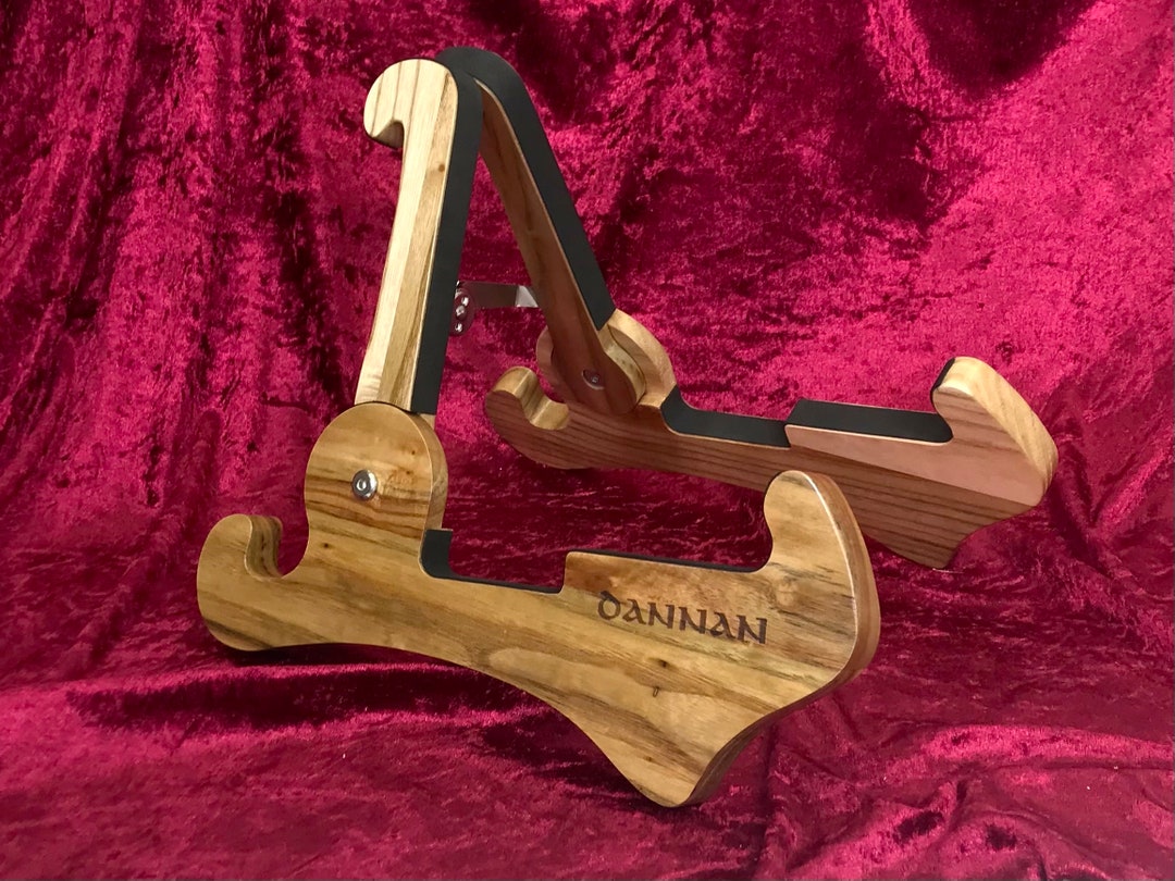 Foldable Wooden Guitar Stand by Dannan in Light Walnut Etsy