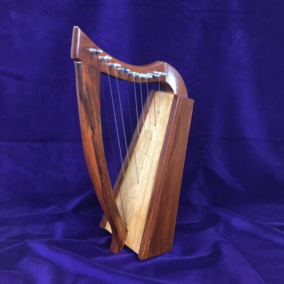 Dannan 9string Celtic Wooden Harp With a Rosewood Finish Etsy UK