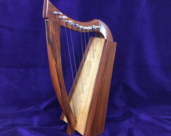 Dannan 9-String Celtic Wooden Harp with a Rosewood Finish