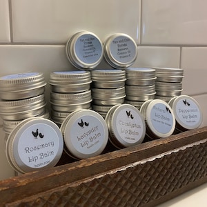 Homemade Organic Lip Balm - No Artificial Colors Dyes. Lips, Hands, Body, Treat Yourself