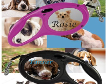 Personalised Retractable Dog Lead