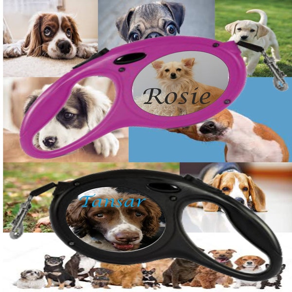 Personalised Retractable Dog Lead